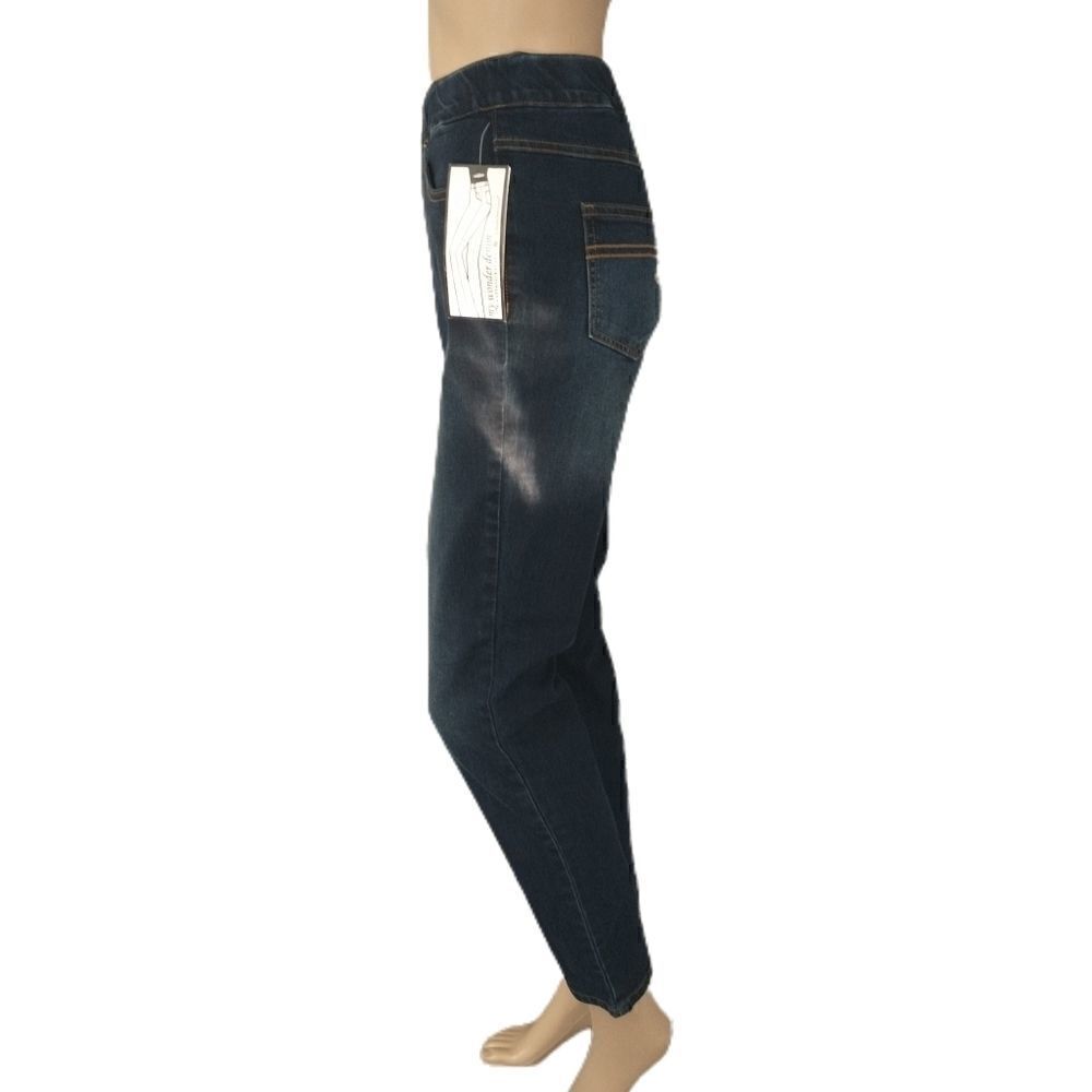 Renee Goldstein Wonder Denim Jeans Sz 4 Women With Control Blue Stretch Jeggings - Picture 6 of 16